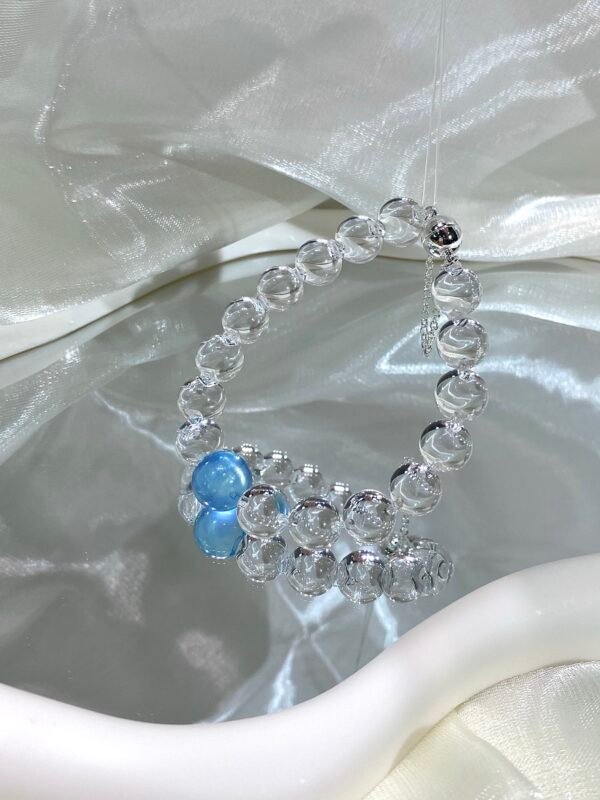 Aquamarine Bubble Bracelet NO. 01 — Calm · Clarity · Renewal