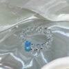 Aquamarine Bubble Bracelet NO. 01 — Calm · Clarity · Renewal