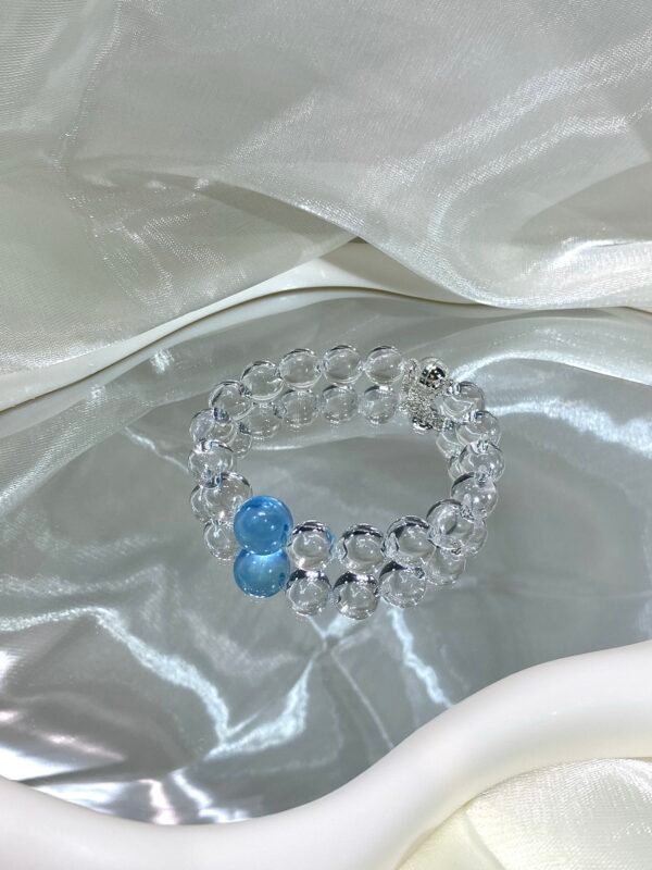 Aquamarine Bubble Bracelet NO. 01 — Calm · Clarity · Renewal