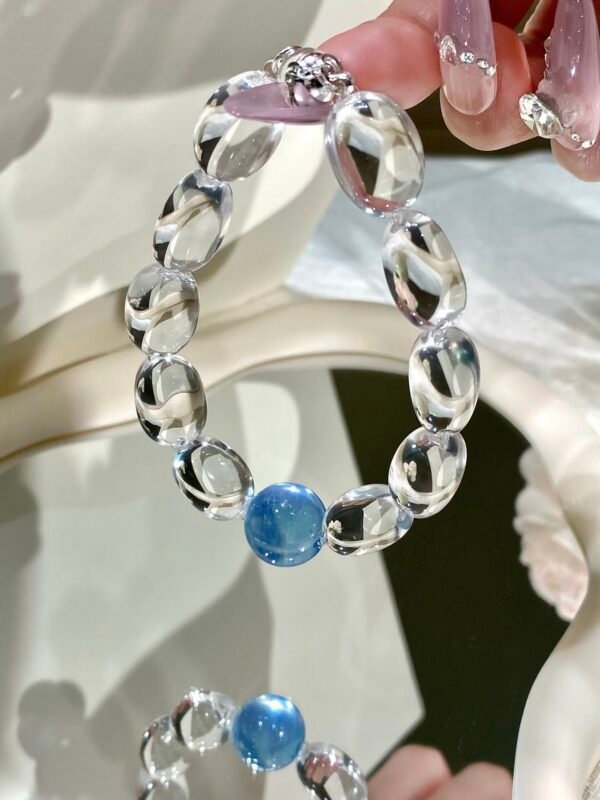 Aquamarine Bubble Bracelet NO. 02 — Clarity · Calm · Elegance