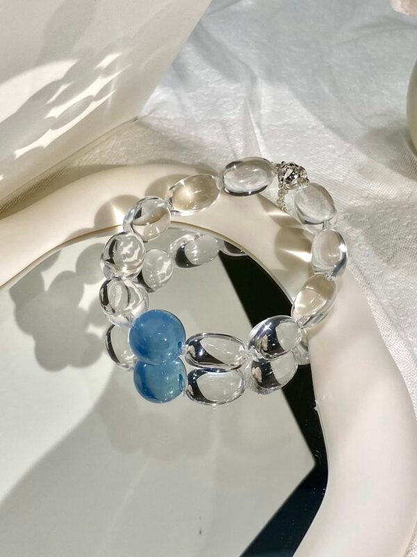 Aquamarine Bubble Bracelet NO. 02 — Clarity · Calm · Elegance