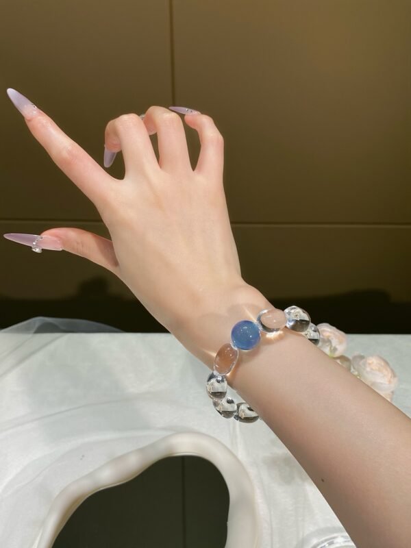 Aquamarine Bubble Bracelet NO. 02 — Clarity · Calm · Elegance