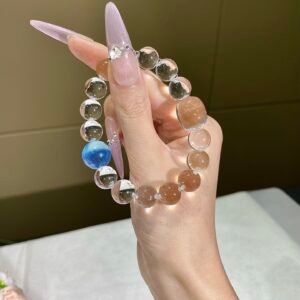 Aquamarine Bubble Bracelet NO. 03 — Cool · Clear · Soothing