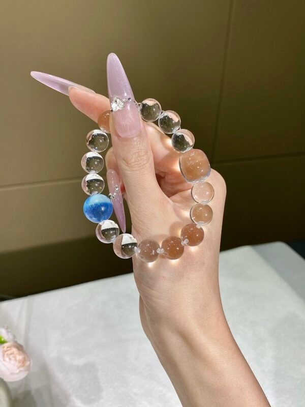 Aquamarine Bubble Bracelet NO. 03 — Cool · Clear · Soothing