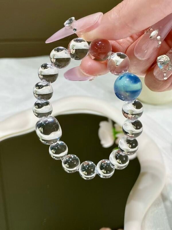 Aquamarine Bubble Bracelet NO. 03 — Cool · Clear · Soothing