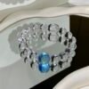 Aquamarine Bubble Bracelet NO. 03 — Cool · Clear · Soothing