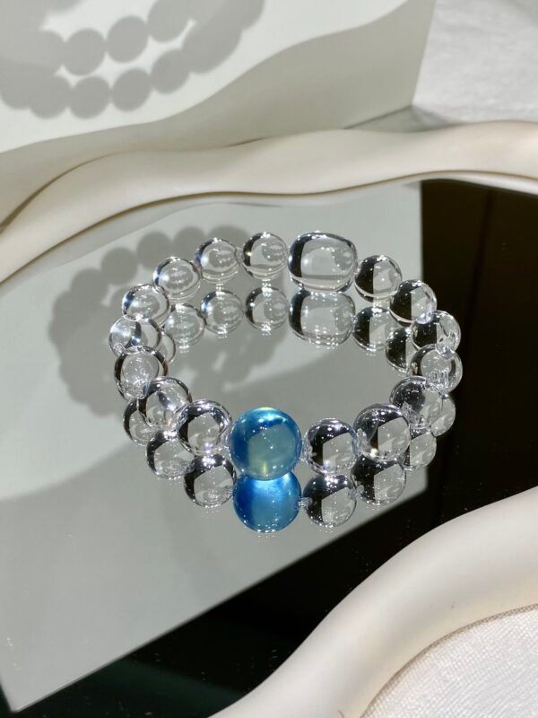 Aquamarine Bubble Bracelet NO. 03 — Cool · Clear · Soothing