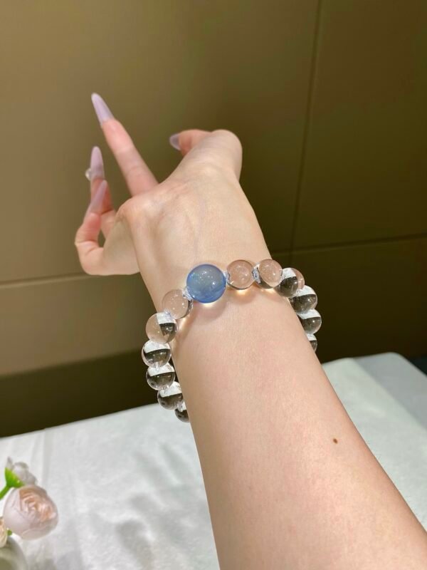 Aquamarine Bubble Bracelet NO. 03 — Cool · Clear · Soothing