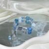 Aquamarine Bubble Bracelet NO. 04 — Stillness · Softness · Depth