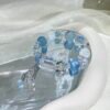 Aquamarine Bubble Bracelet NO. 04 — Stillness · Softness · Depth