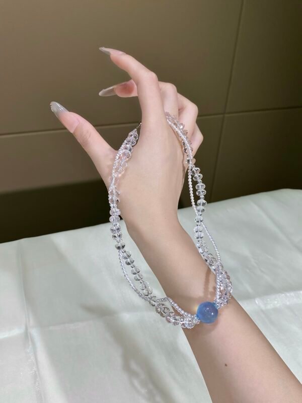 Aquamarine Bubble Bracelet NO. 05 — Grace · Calm · Radiance