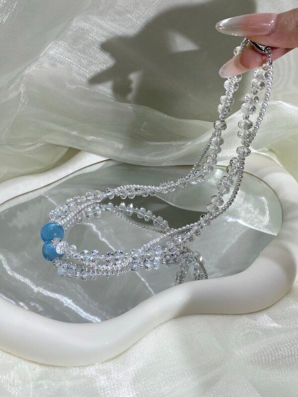 Aquamarine Bubble Bracelet NO. 05 — Grace · Calm · Radiance