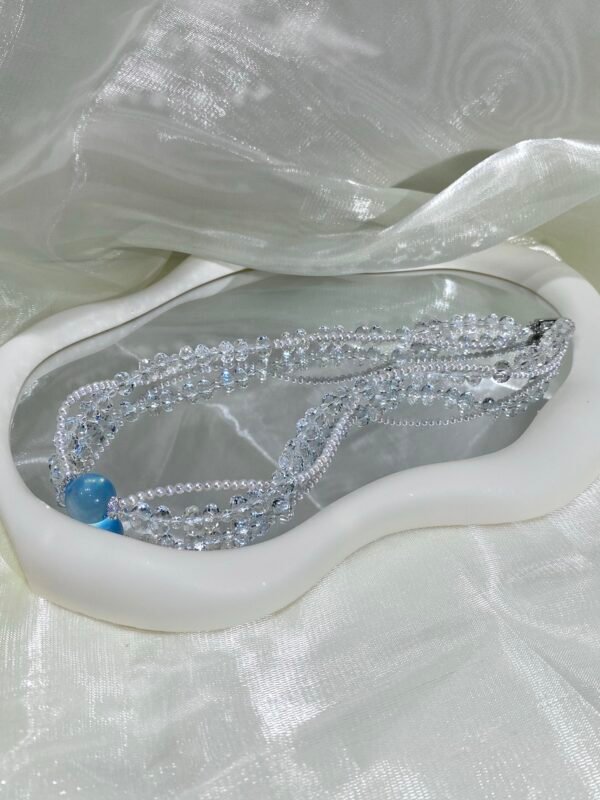 Aquamarine Bubble Bracelet NO. 05 — Grace · Calm · Radiance