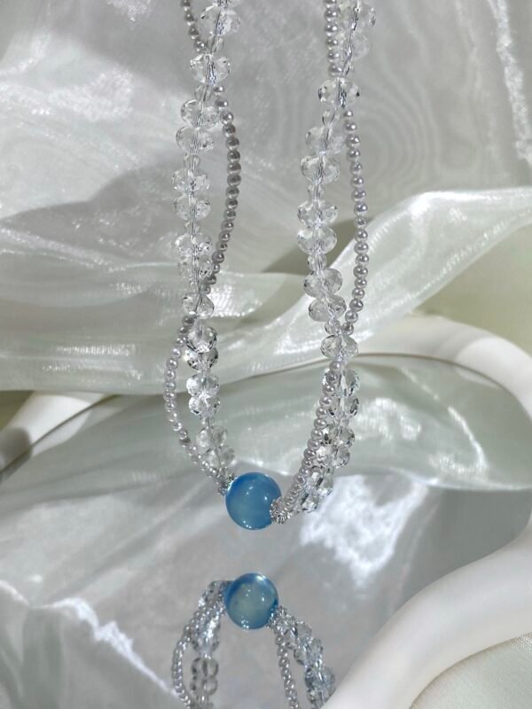 Aquamarine Bubble Bracelet NO. 05 — Grace · Calm · Radiance