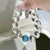 Aquamarine Bubble Bracelet NO. 06 — Pure · Cool · Airy