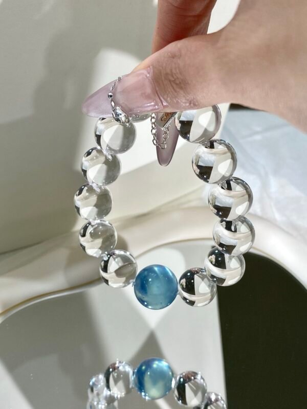 Aquamarine Bubble Bracelet NO. 06 — Pure · Cool · Airy