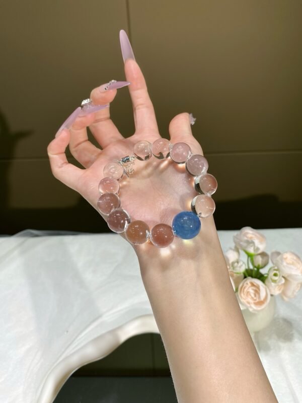 Aquamarine Bubble Bracelet NO. 06 — Pure · Cool · Airy