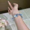 Aquamarine Bubble Bracelet NO. 07 — Ocean · Stillness · Fortune