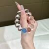 Aquamarine Bubble Bracelet NO. 08 — Glacier · Clarity · Comfort