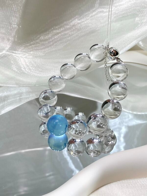 Aquamarine Bubble Bracelet NO. 08 — Glacier · Clarity · Comfort