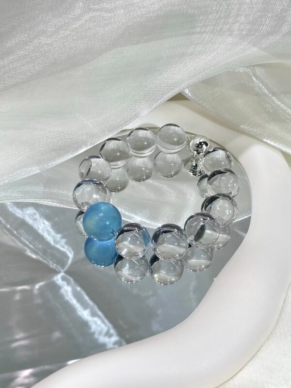 Aquamarine Bubble Bracelet NO. 08 — Glacier · Clarity · Comfort