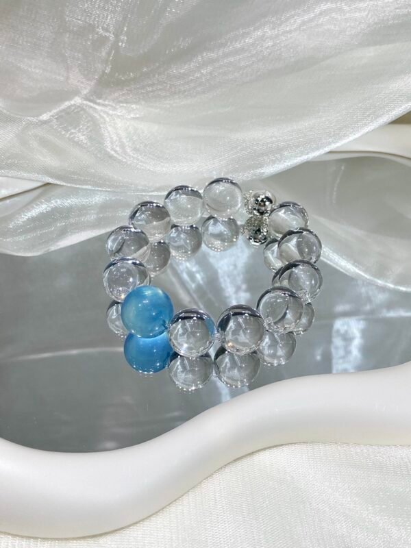 Aquamarine Bubble Bracelet NO. 08 — Glacier · Clarity · Comfort