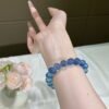 Aquamarine Bubble Bracelet NO. 09 — Glacier Blue · Serenity · Flow