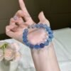 Aquamarine Bubble Bracelet NO. 09 — Glacier Blue · Serenity · Flow