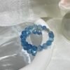 Aquamarine Bubble Bracelet NO. 09 — Glacier Blue · Serenity · Flow