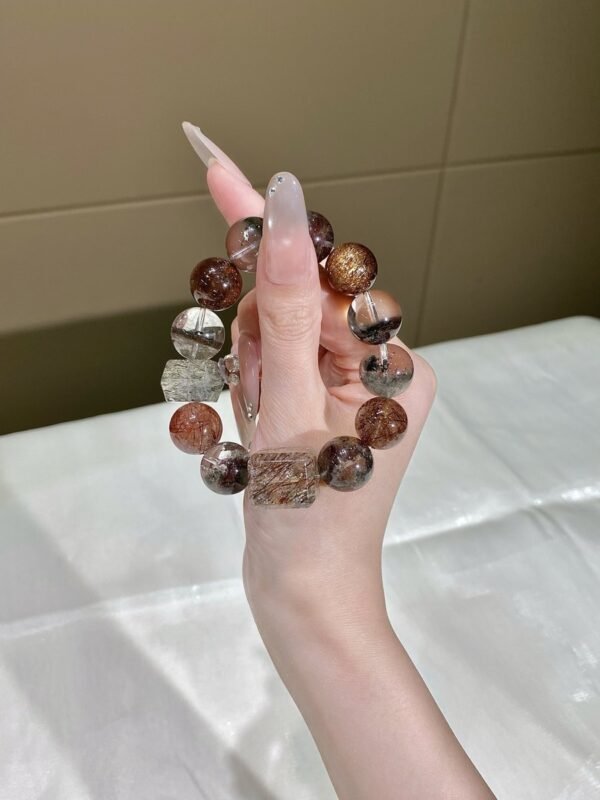 hc-0103-63949e722654de1f2577bb3f073e4d18.jpg Phantom Quartz Double-Point Bracelet NO. 0103