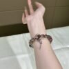 Phantom Quartz Sugar-Cube Bracelet NO. 0105