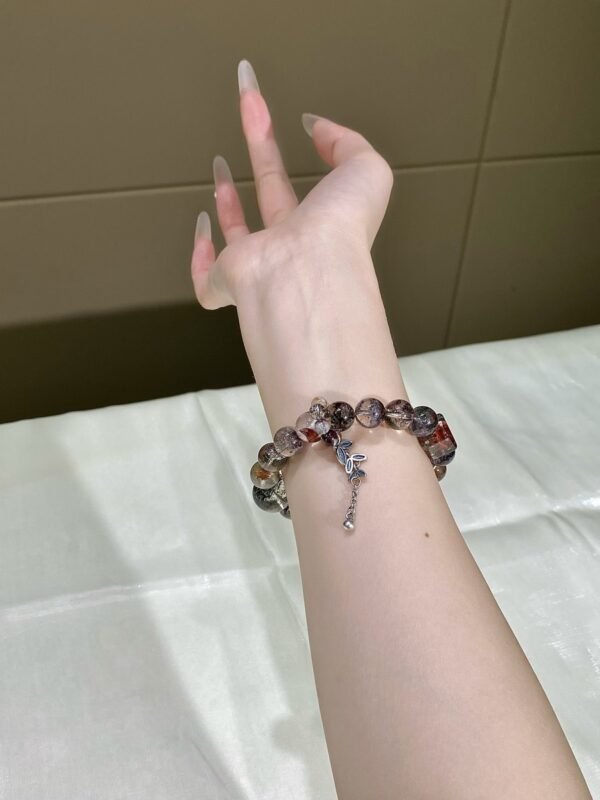 Phantom Quartz Sugar-Cube Bracelet NO. 0105