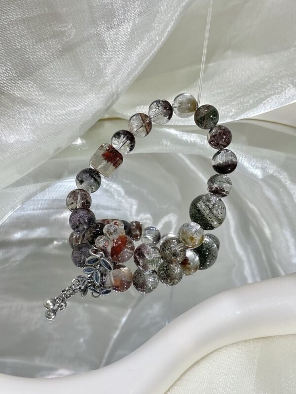 Phantom Quartz Sugar-Cube Bracelet NO. 0105