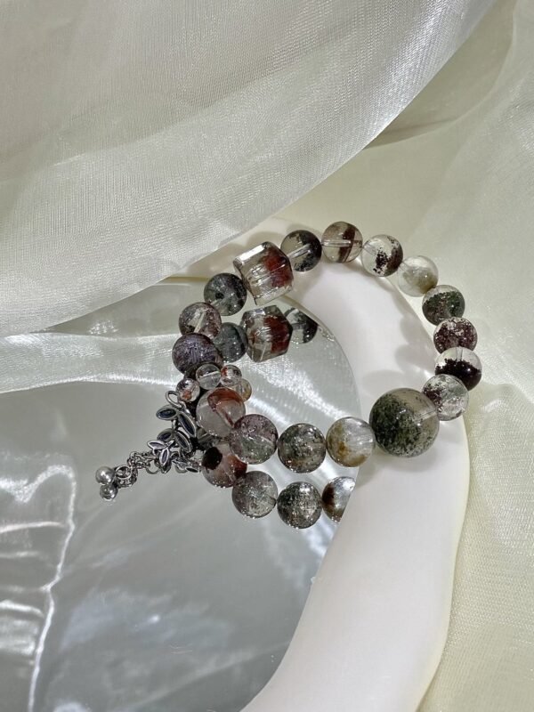 Phantom Quartz Sugar-Cube Bracelet NO. 0105