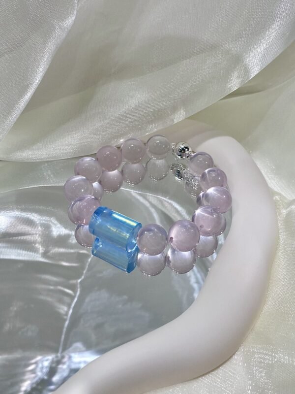 hc-0106-1f5a7934076d8ee048481efa8aa4e07d.jpg Rose Quartz Bubble Bracelet NO. 0106