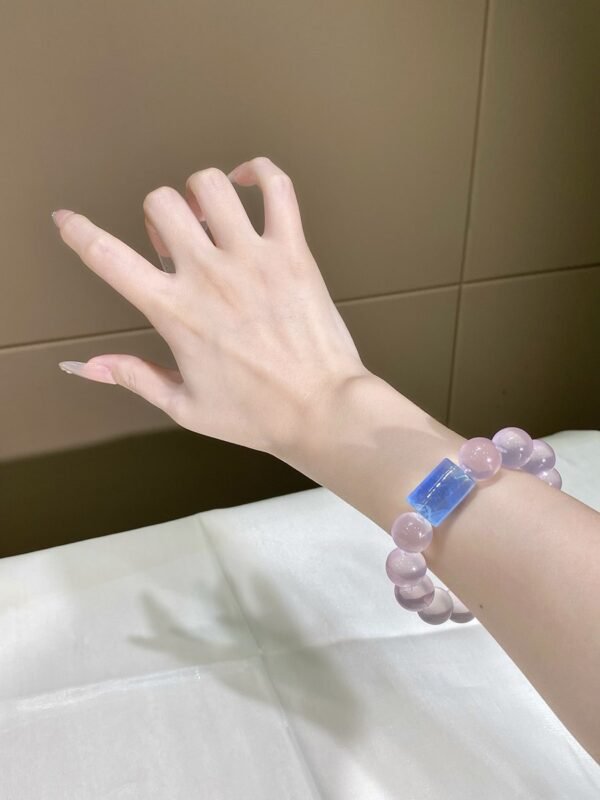 hc-0106-e0836a9697ba787c989cd5efe20be2a8.jpg Rose Quartz Bubble Bracelet NO. 0106