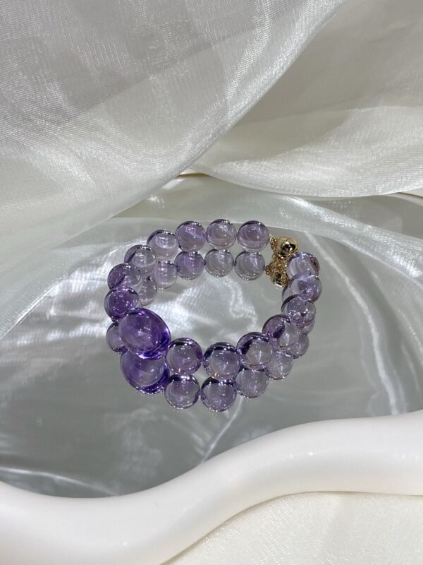 hc-0107-951d0ee41bdf99e18430f1a999c3a526.jpg Amethyst Bubble Bracelet NO. 0107