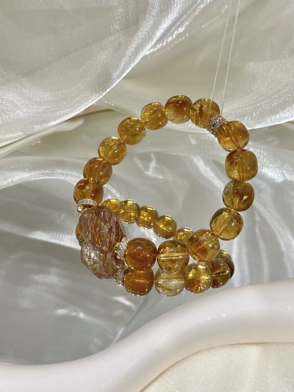 Citrine Barrel Bracelet NO. 0110