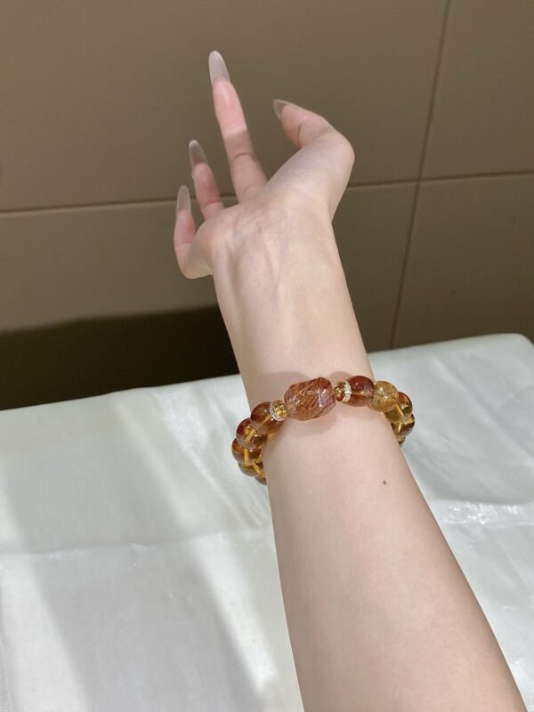 Citrine Barrel Bracelet NO. 0110