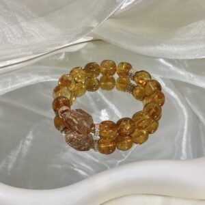 Citrine Barrel Bracelet NO. 0110