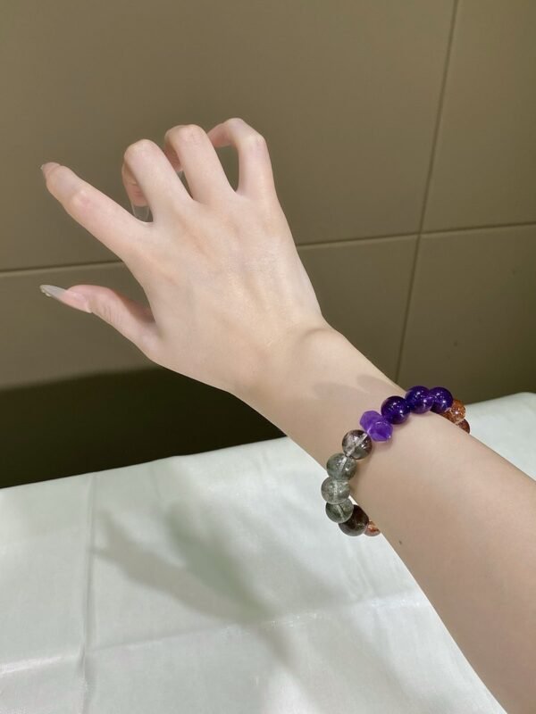 Phantom Quartz Double-Point Bracelet NO. 0111