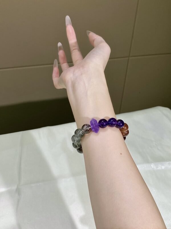 Phantom Quartz Double-Point Bracelet NO. 0111