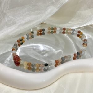 Fairy-Hair Quartz Bracelet with Pixiu NO. 0112