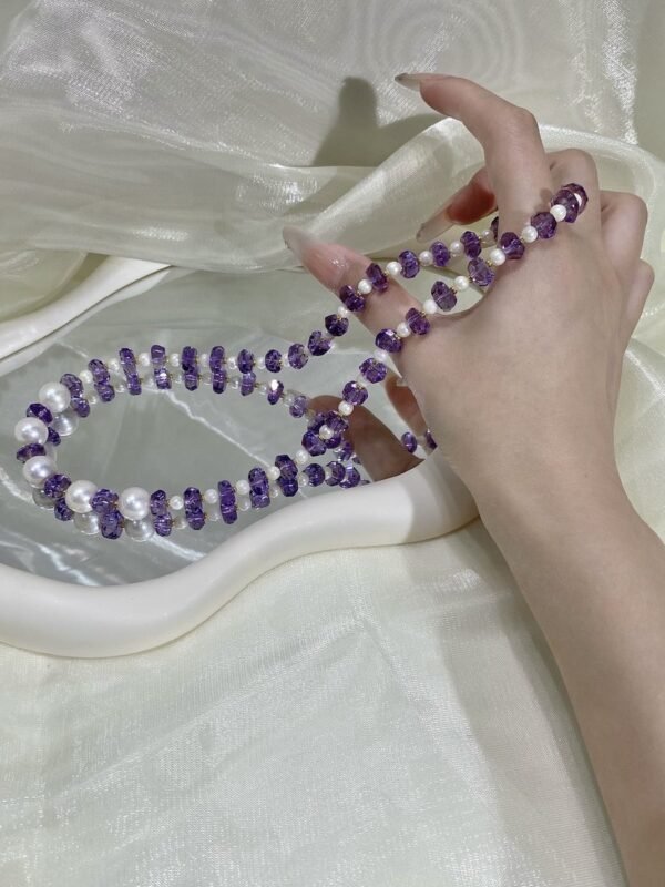 Amethyst Faceted Bracelet NO. 0113