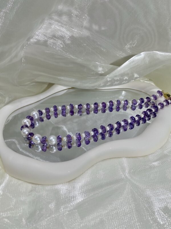 Amethyst Faceted Bracelet NO. 0113