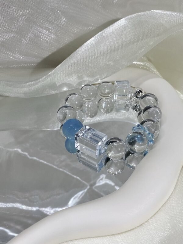 hc-0116-8fc413e1b1631f75c3e682ea6912e8d3.jpg Clear Quartz Bubble Bracelet NO. 0116