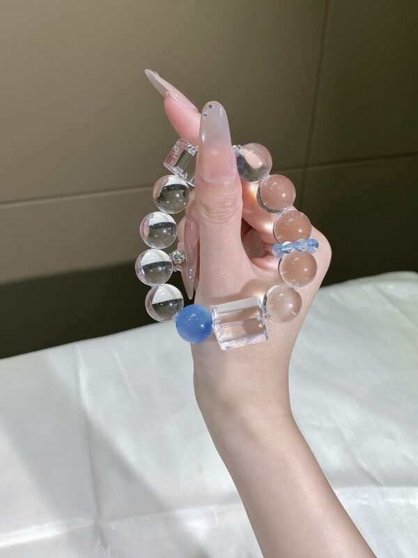 hc-0116-c954ce940394a413286045f34376a656.jpg Clear Quartz Bubble Bracelet NO. 0116