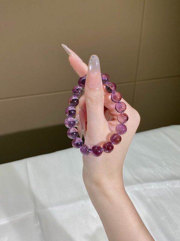 hc-0118-e514265b4822854c180b0641748c7bf5.jpg Amethyst Bubble Bracelet NO. 0118