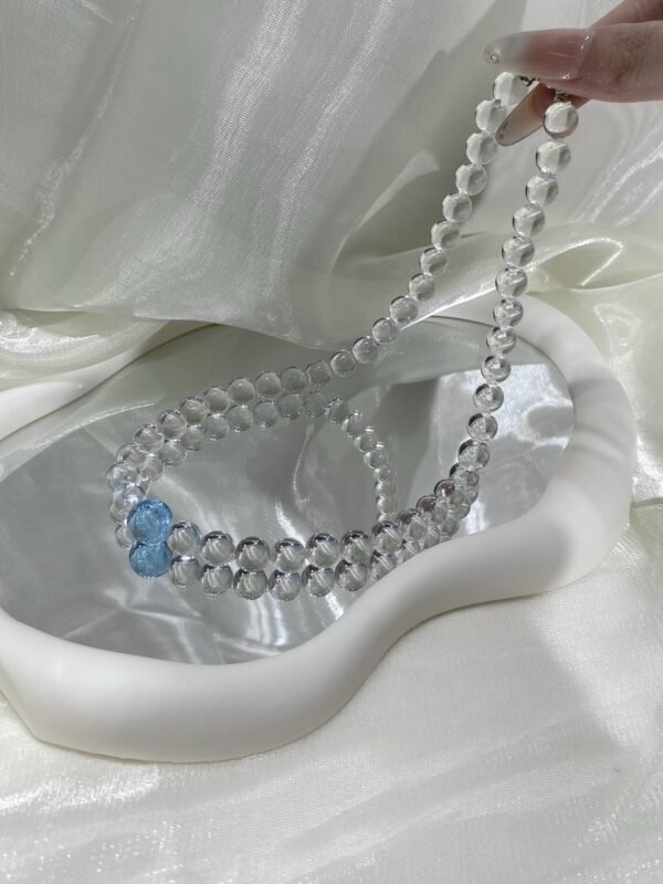hc-0120-06d383f44f2425efddf1b31df010fbb3.jpg Clear Quartz Bubble Necklace NO. 0120