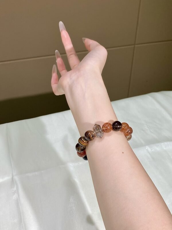 hc-0123-382c76847b6d672b7a44e4f4ce864abe.jpg Black Gold Rutile Double-Point Bracelet NO. 0123